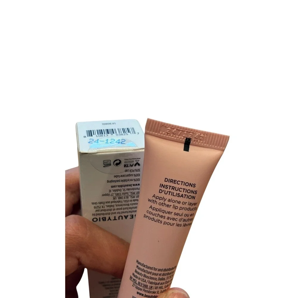 BeautyBio The Pout Volumizing Lip Serum Sparkling Rose 0.5oz Hyaluronic Acid NIB